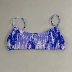 VDM Revolve Purple Tie Dye Bikini Top - Size Large